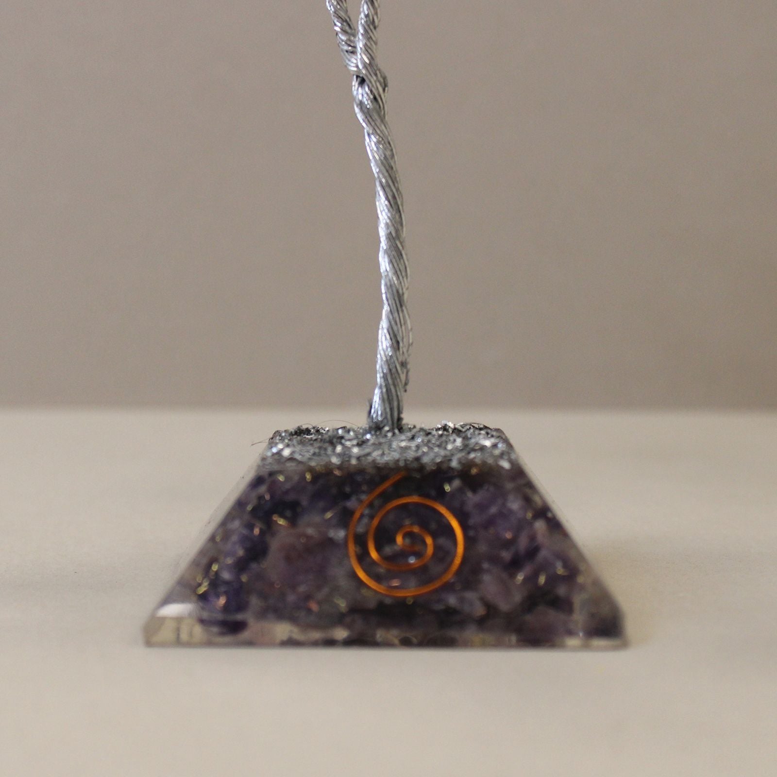 Gemstone Tree (80 Stones) - Amethyst on Orgonite Base