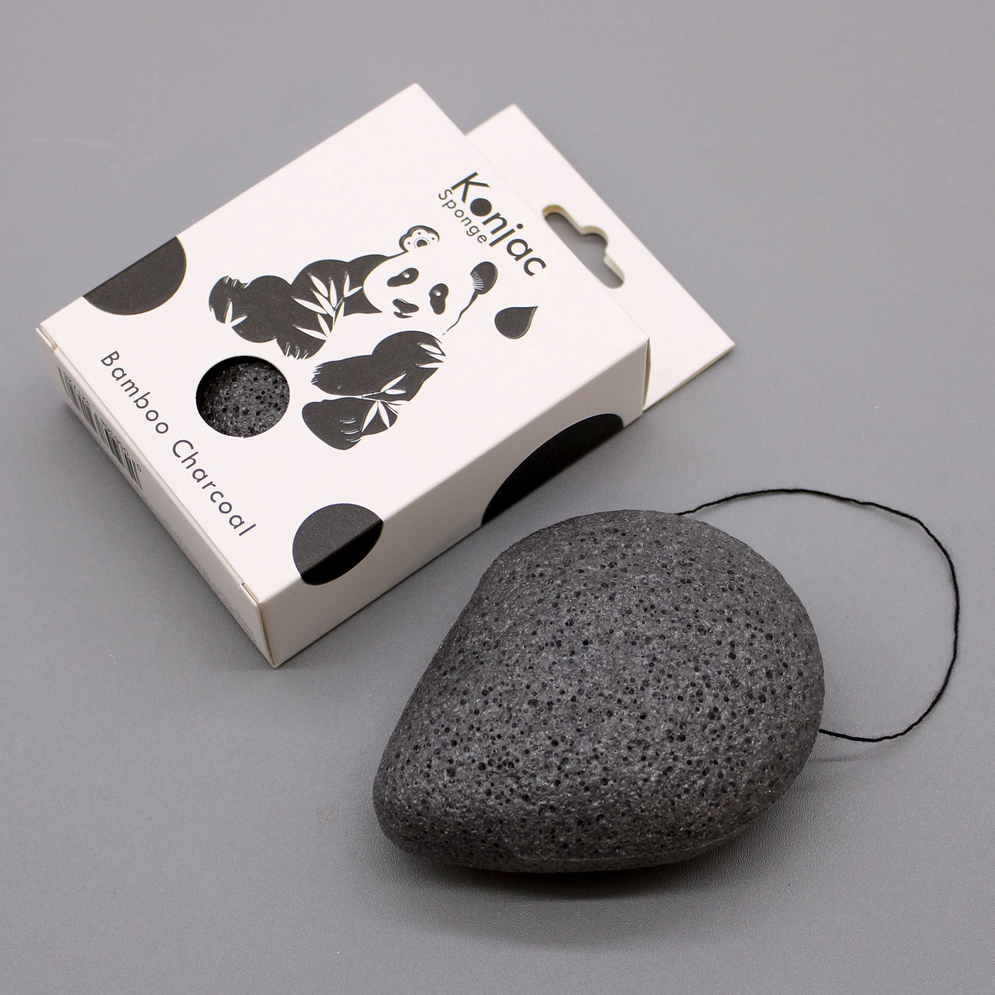 Konjac Teardrop Sponge – Bamboo Charcoal – Anti-bacterial