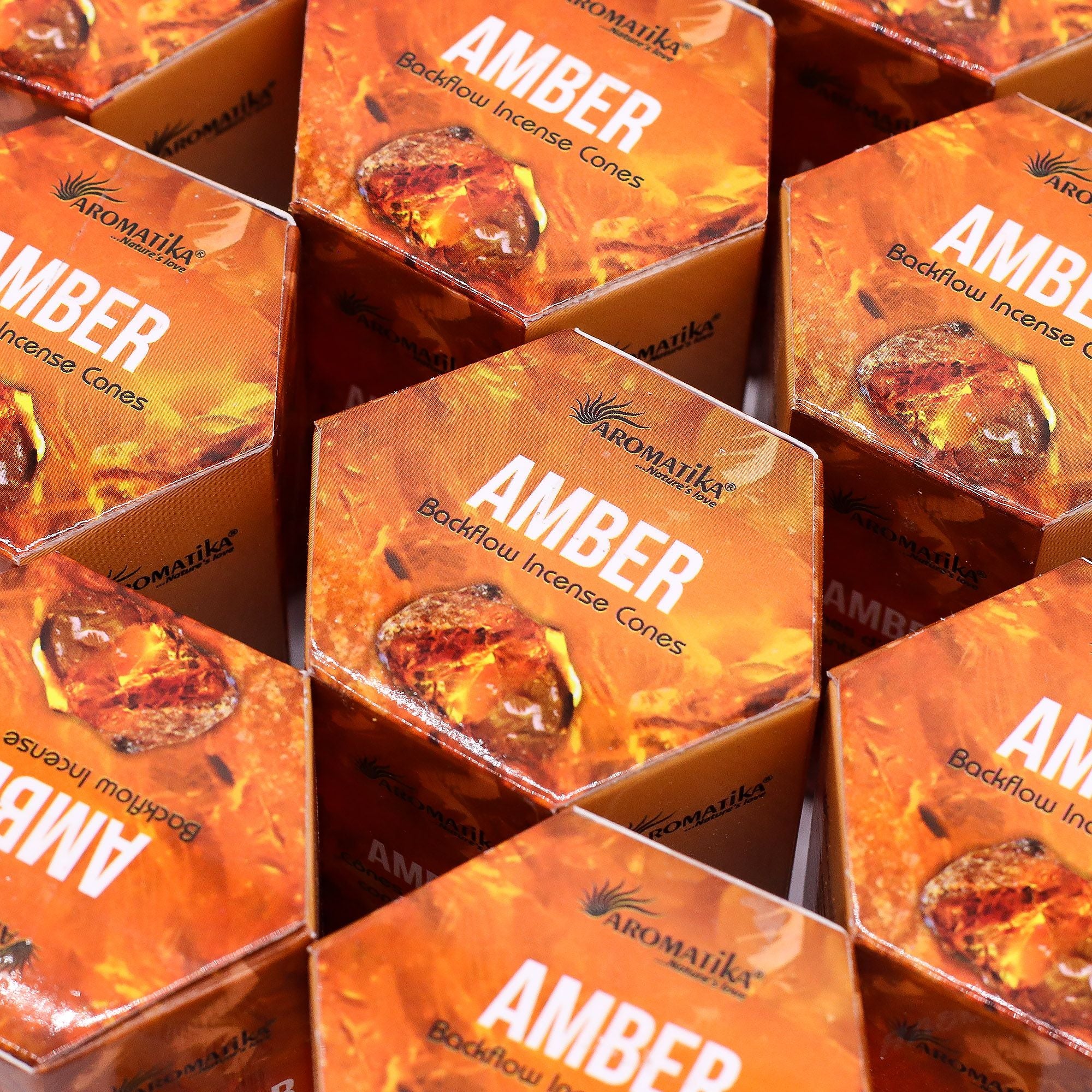 Masala Backflow Incense Cones - Amber