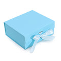 Flat Pack Gift Box - Medium Square - Baby Blue