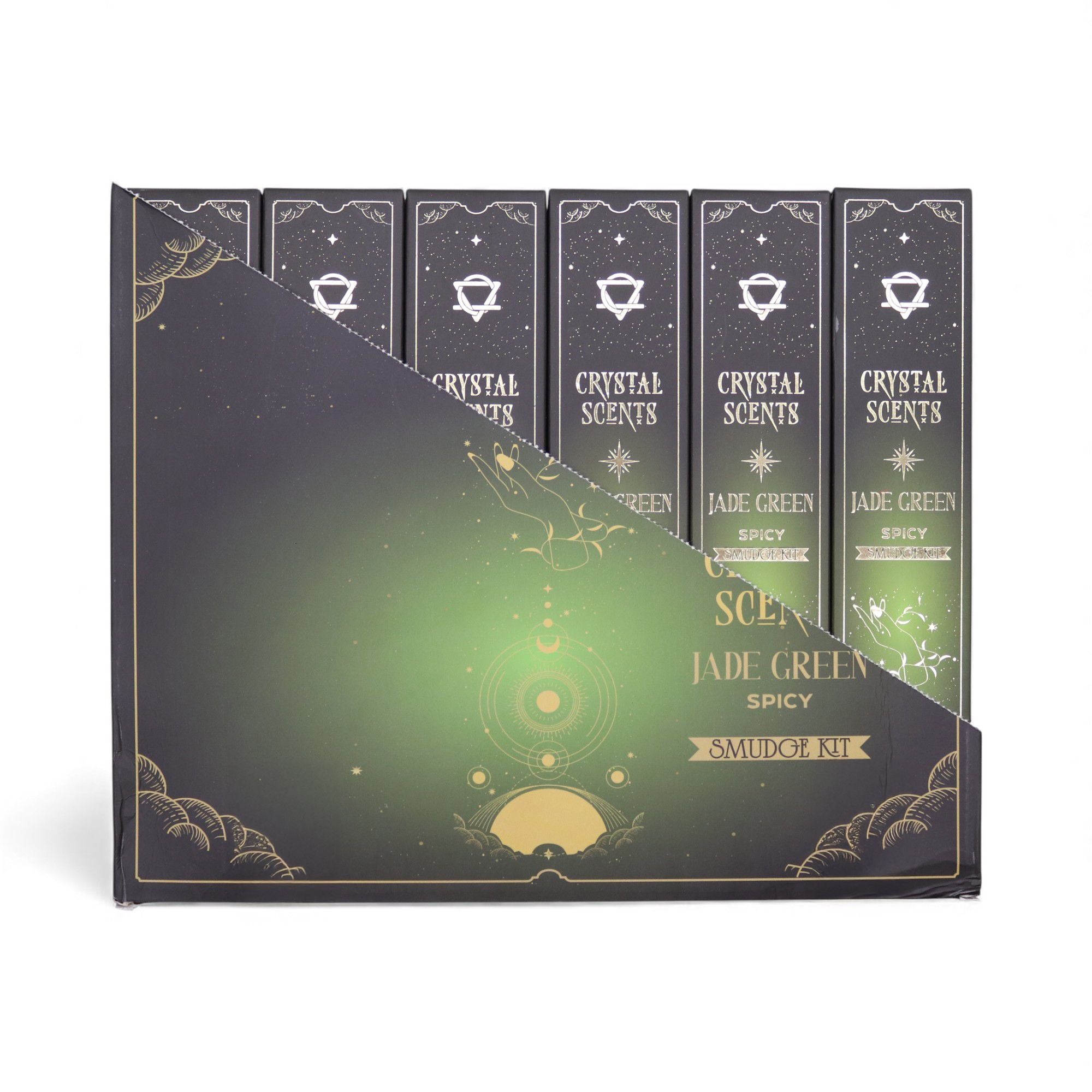 Crystal Scents Smudge Incense - Jade - Spicy