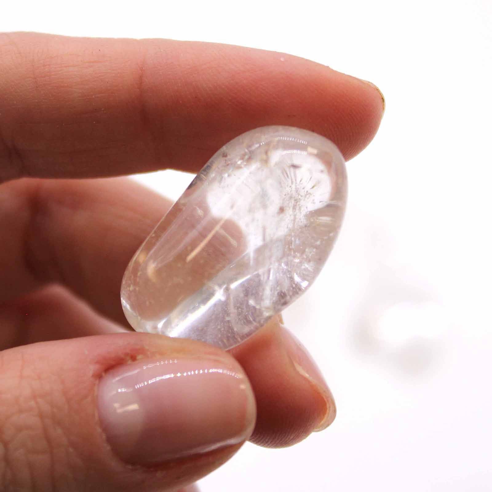 Tumble Stone x24 - L - Rock Crystal (A Grade)