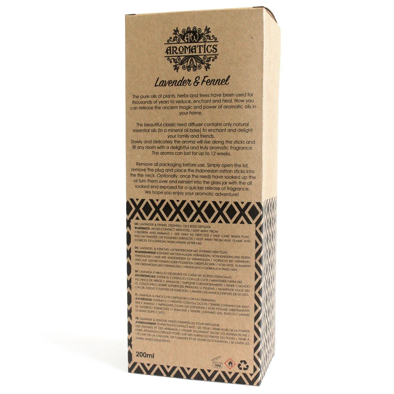 Reed Diffuser 200 ml – Lavender &amp; Fennel