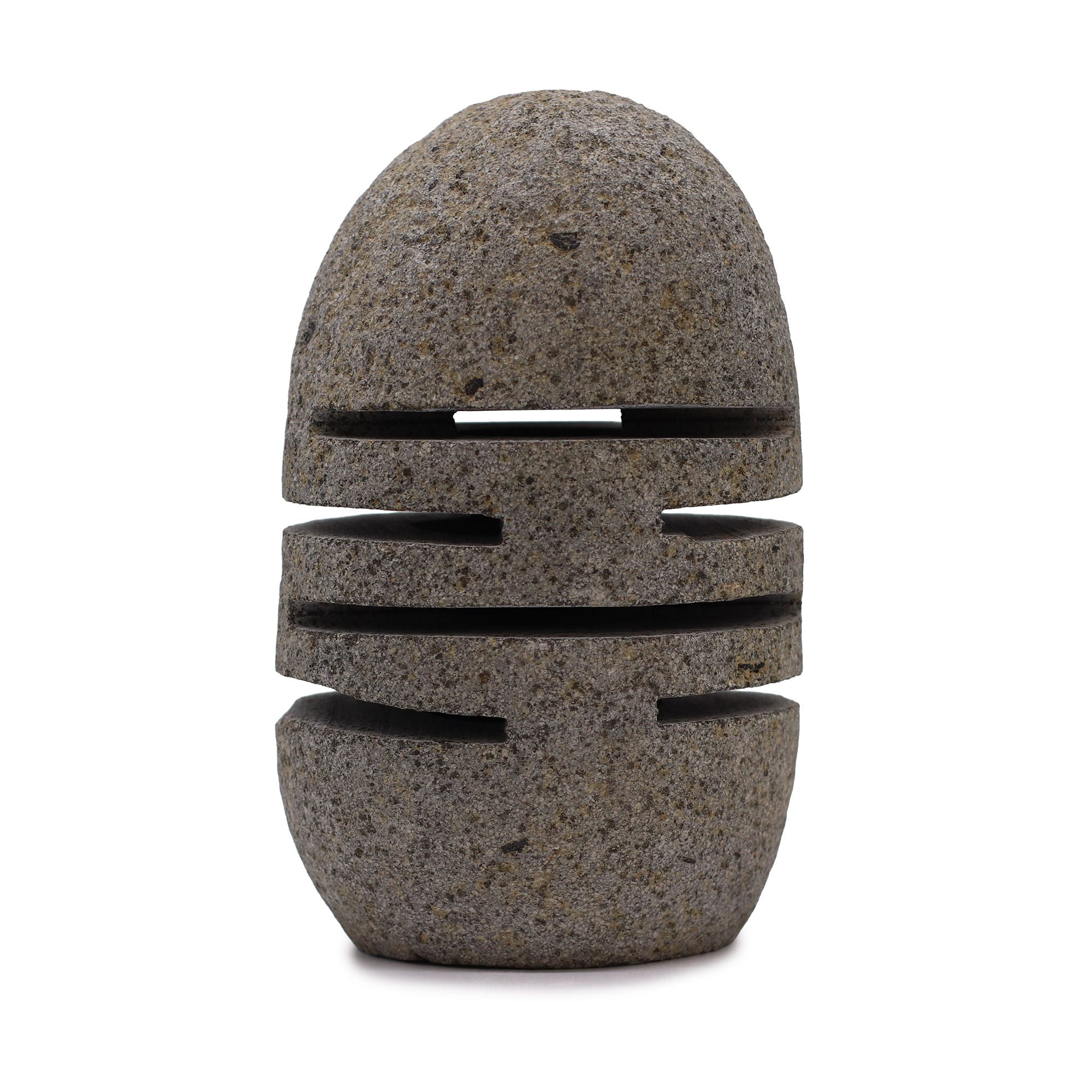 Natural Riverstone Candle Holder - Standing Stone Cut (S)