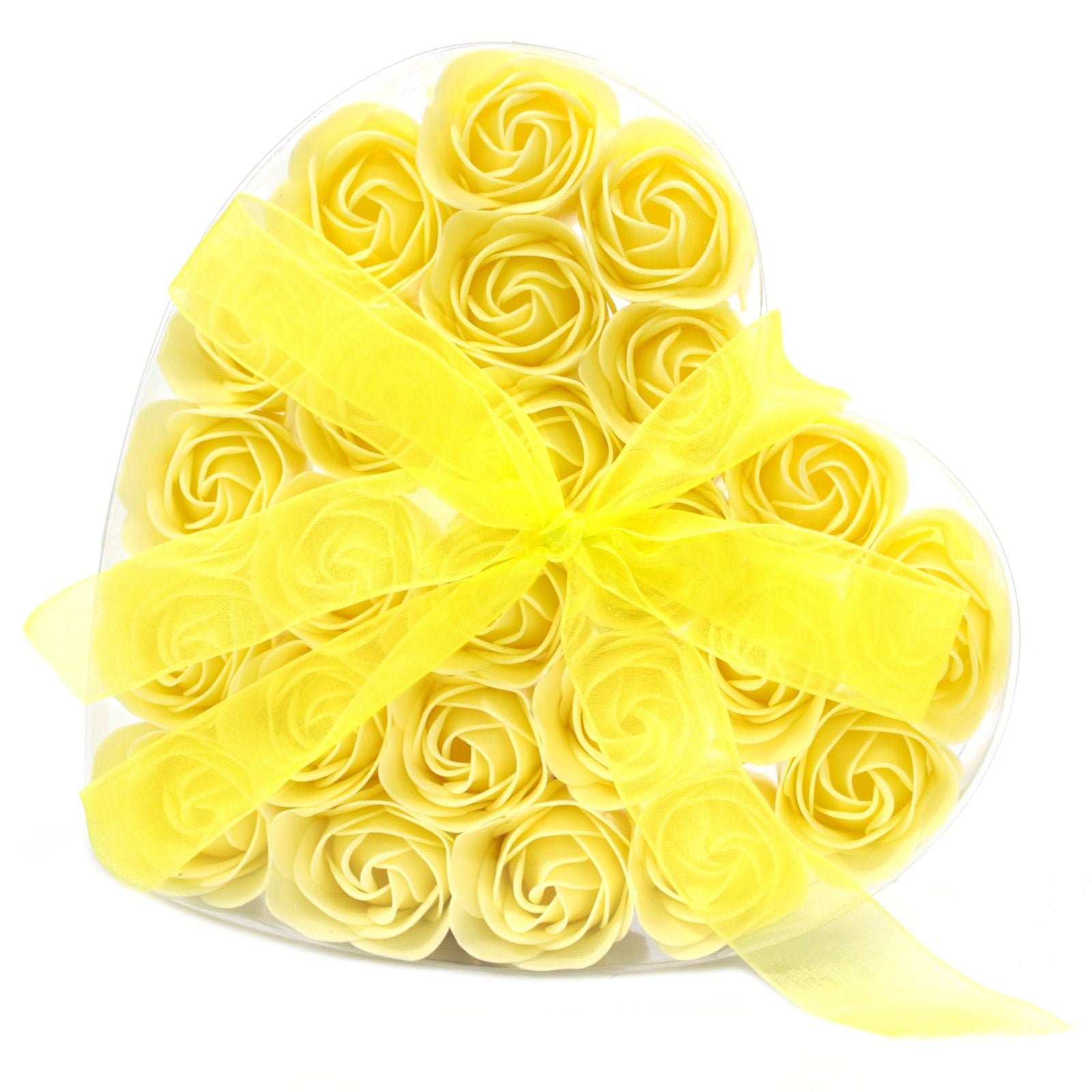 Heart Gift Box - Yellow Roses