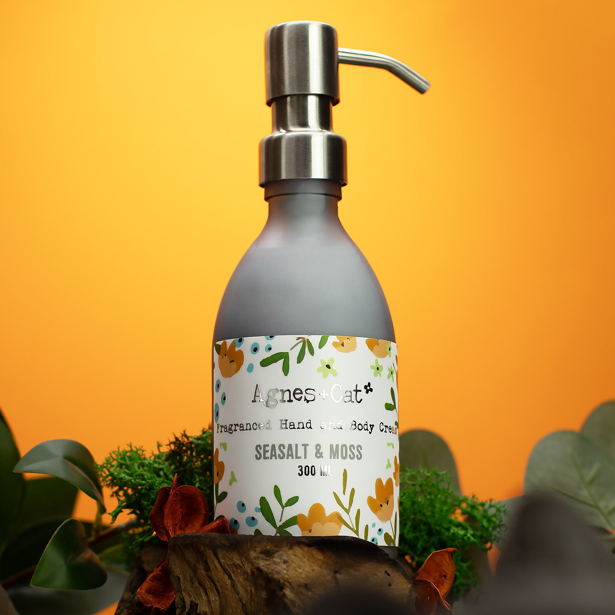 Agnes + Cat Hand & Body Cream 300ml Sea Salt & Moss