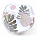 Natural Floral Glass - Bowl Candle Holder – Primavera