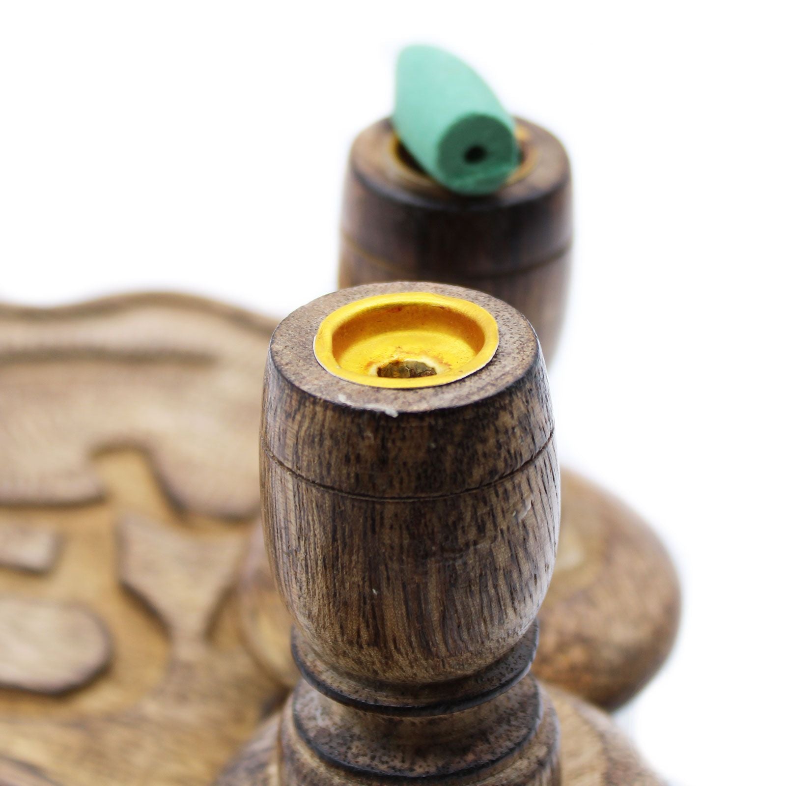 Mango Wood Backflow Burner Small - Tree of Life