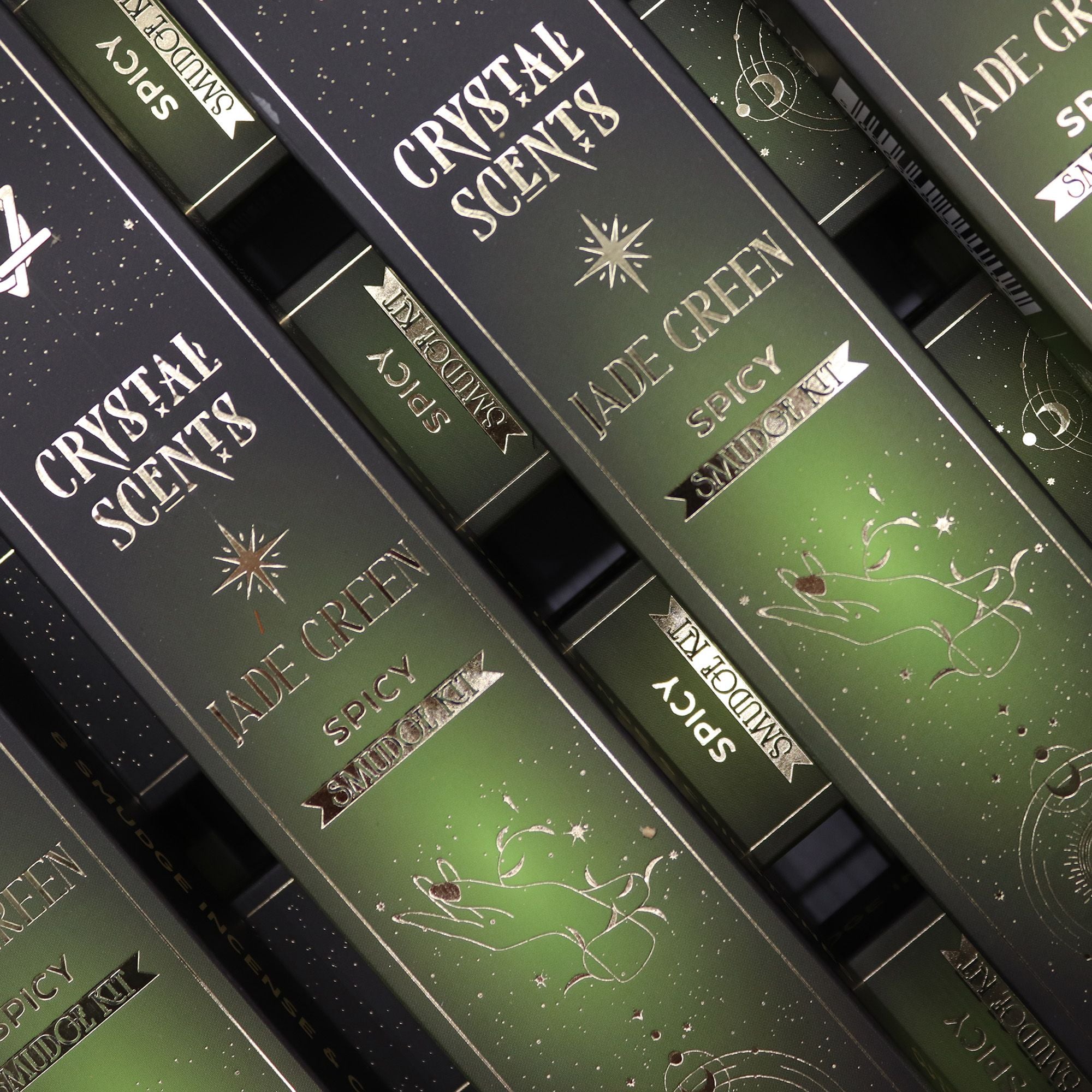 Crystal Scents Smudge Incense - Jade - Spicy
