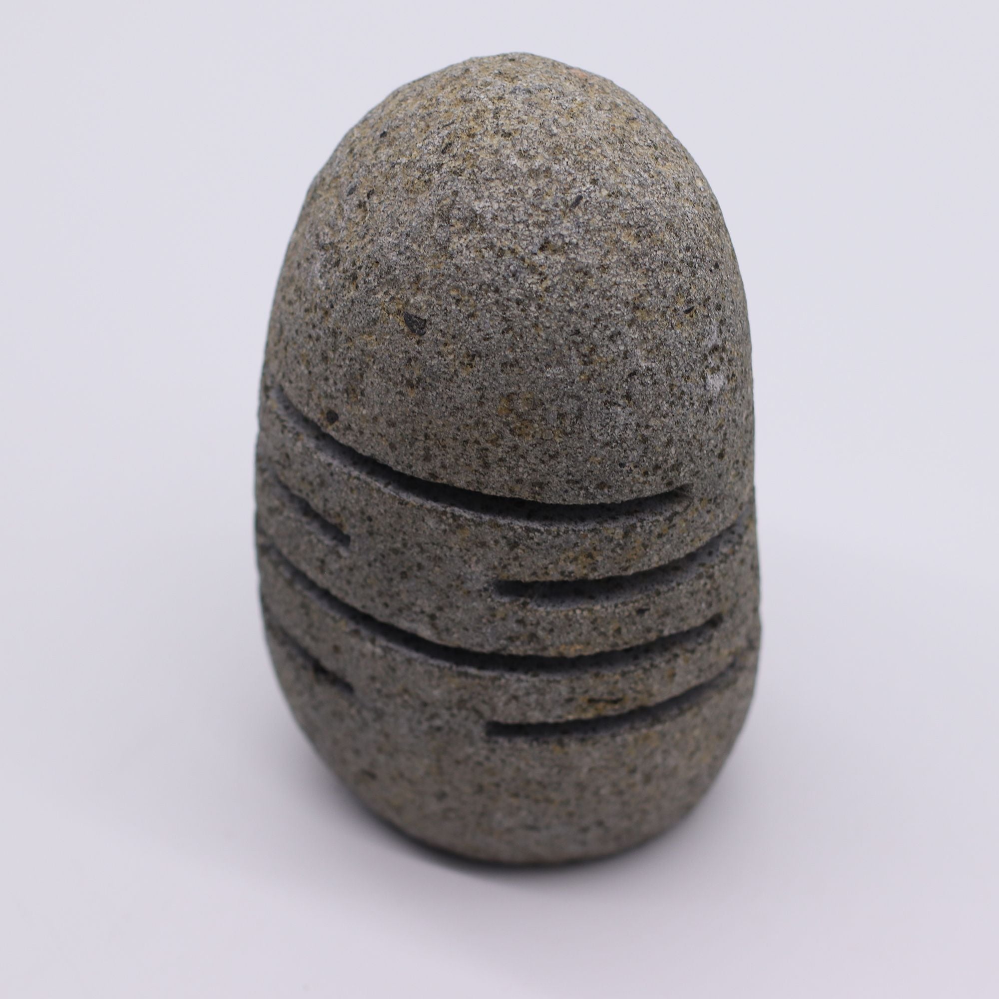 Natural Riverstone Candle Holder - Standing Stone Cut (S)