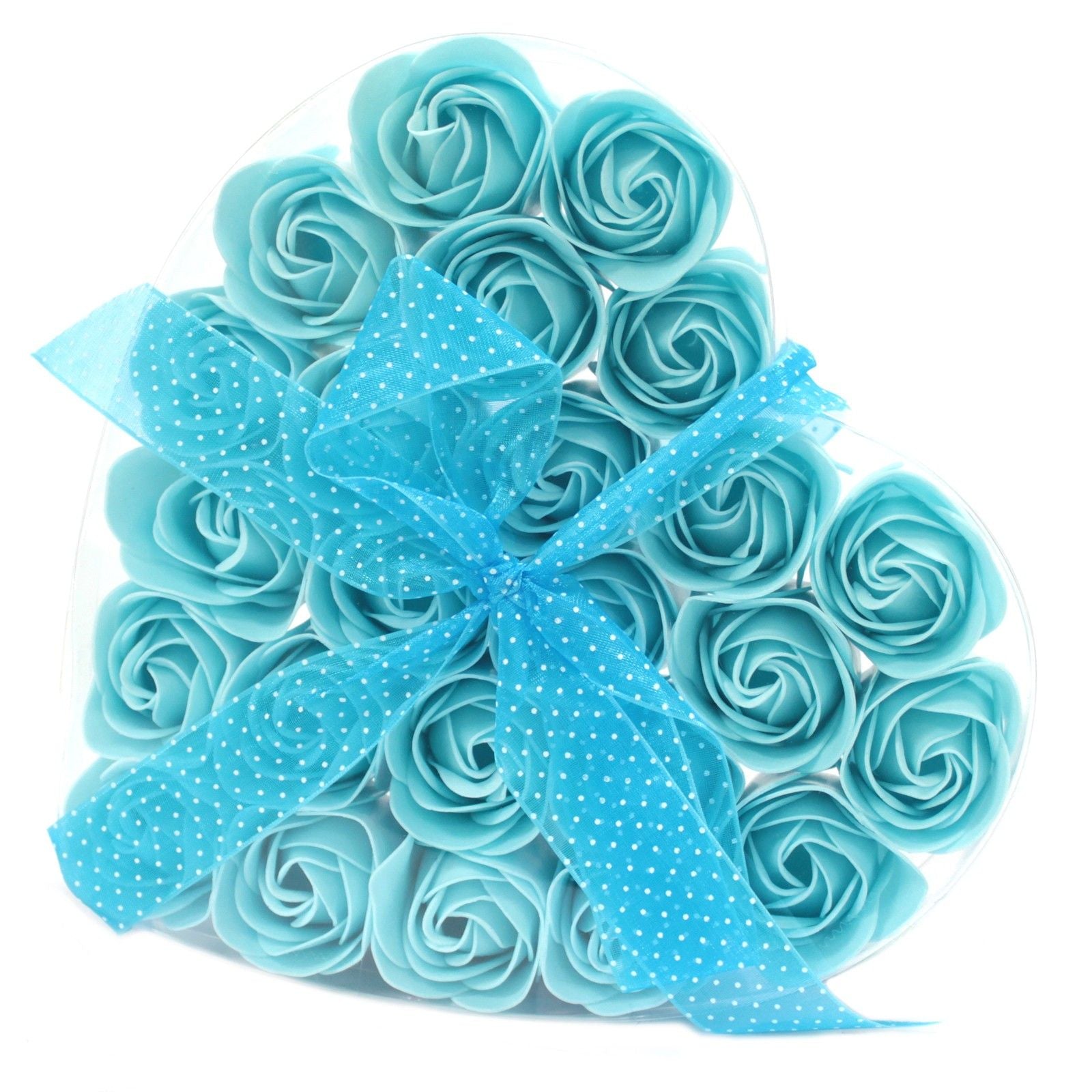 Heart Gift Box - Blue Roses