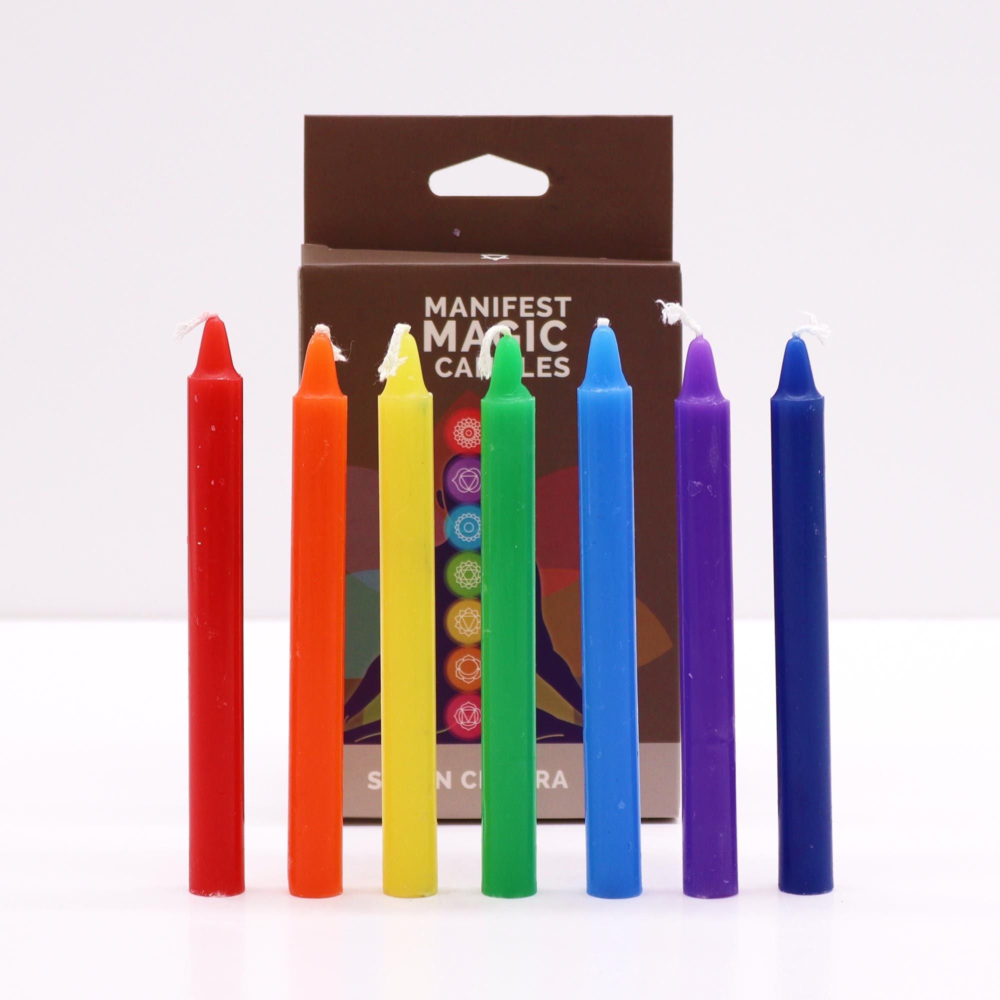 Manifest Seven Chakra Candles (pack of 7)