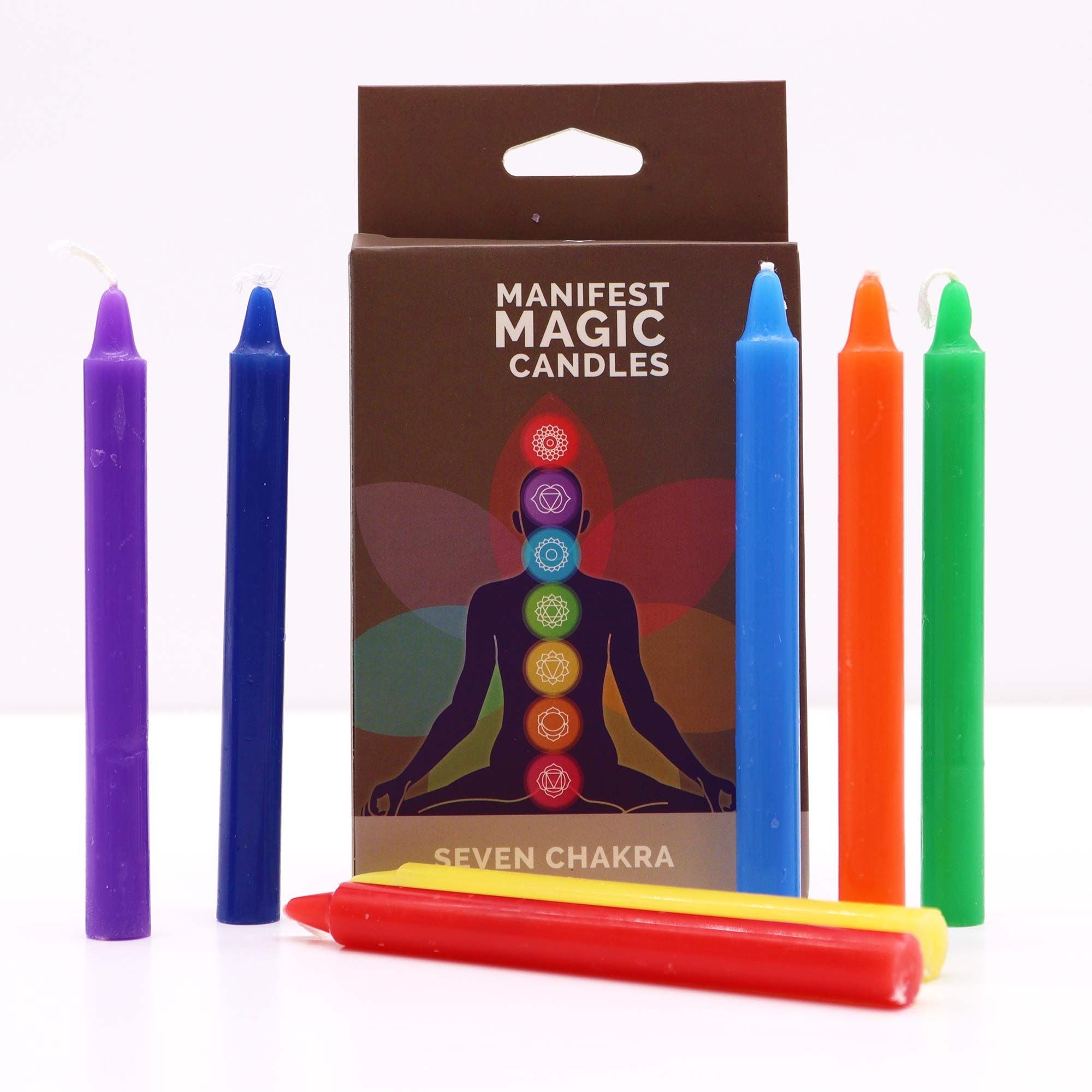 Manifest Seven Chakra Candles (pack of 7)