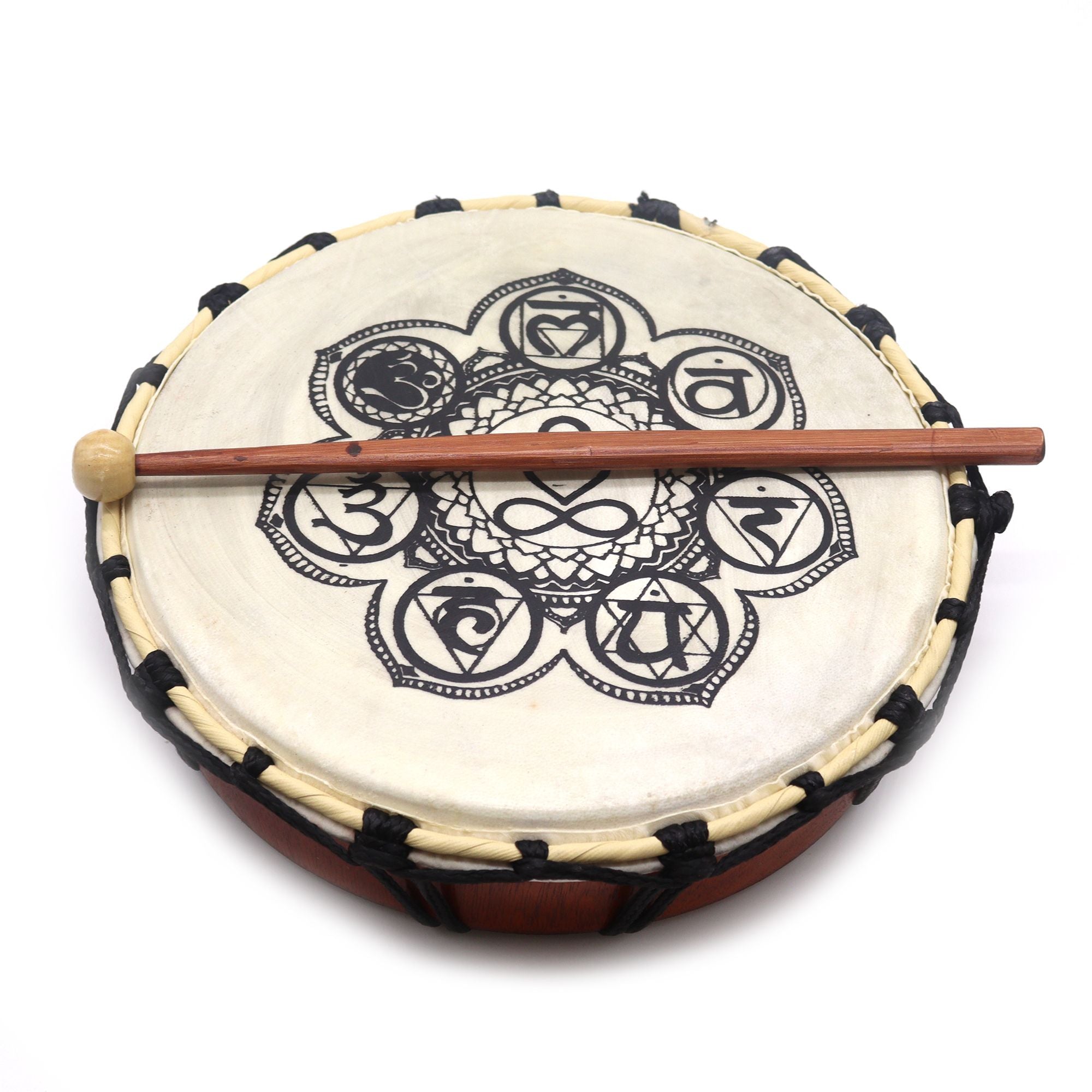 Shamanic Chakra Drum with Sticks - 25cm