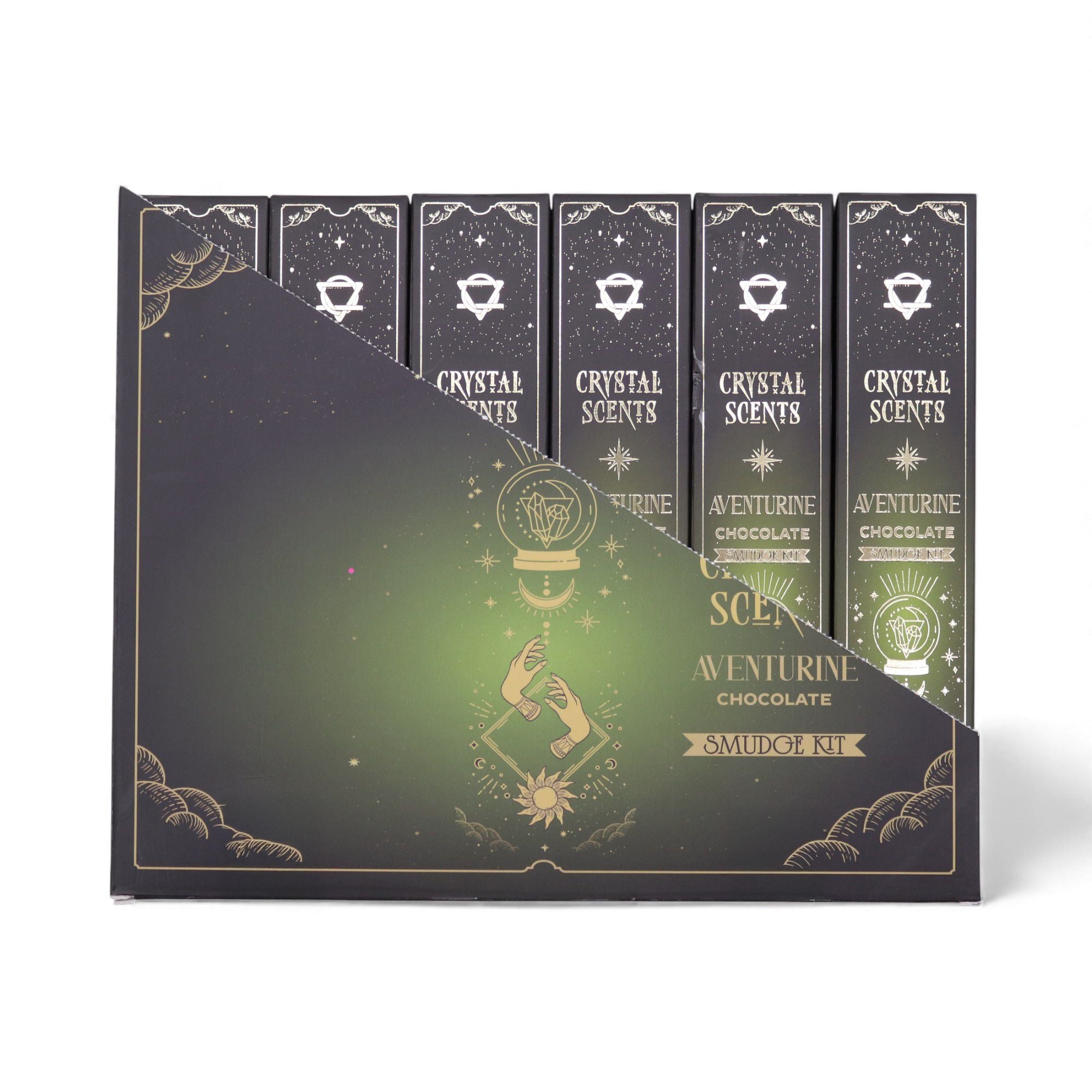 Crystal Scents Smudge Incense - Aventurine - Chocolate