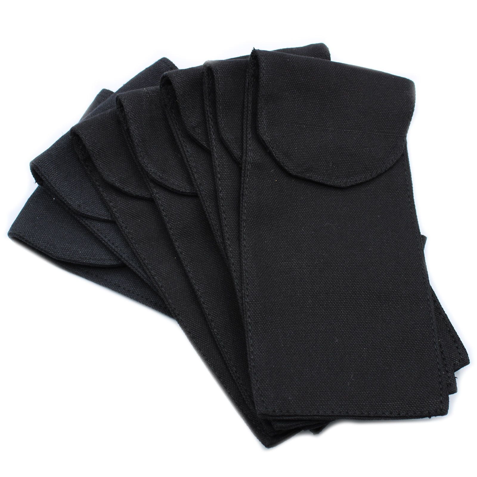 Cotton Pouch for Gemstone Face Rollers - Black