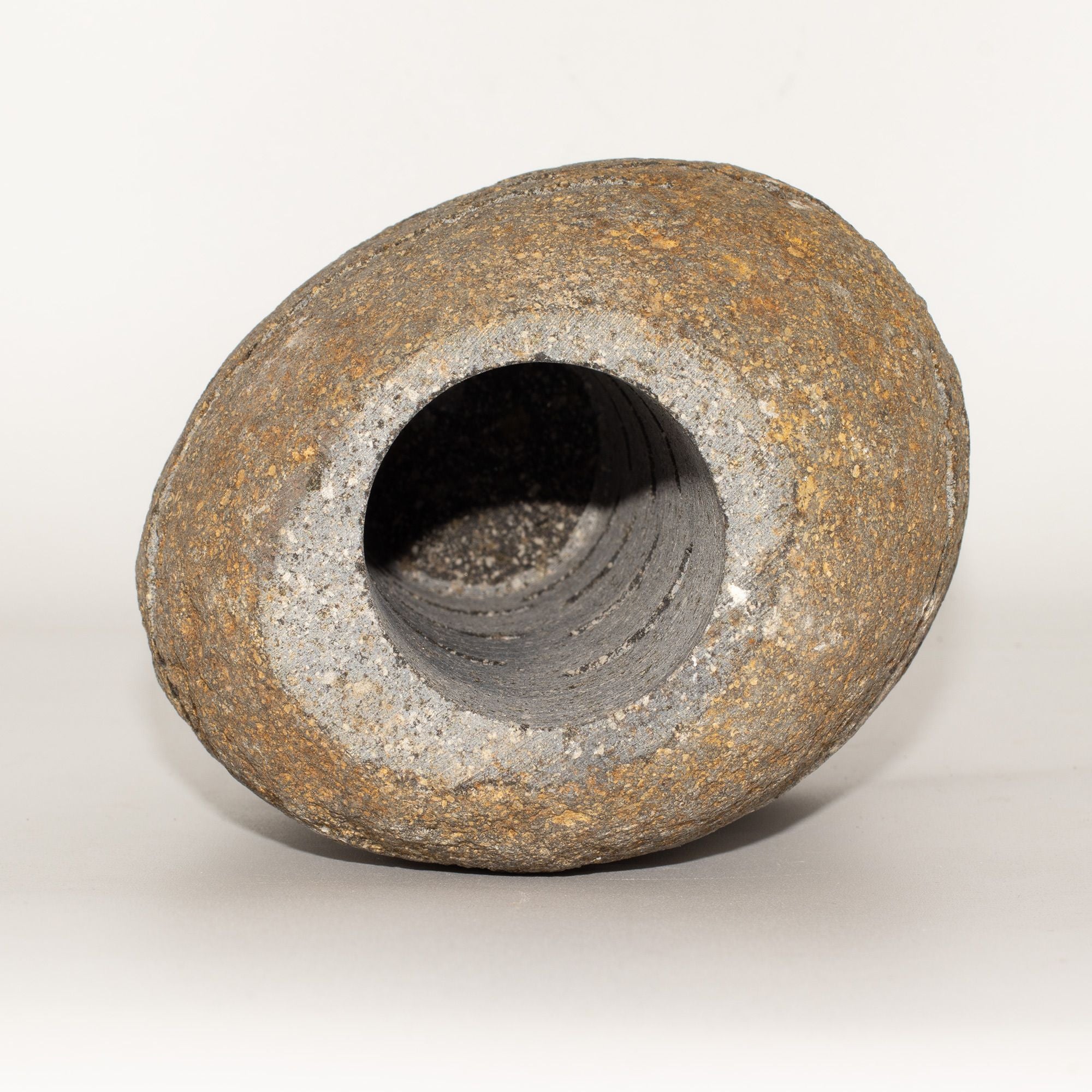Natural Riverstone Candle Holder – Standing Stone Cut