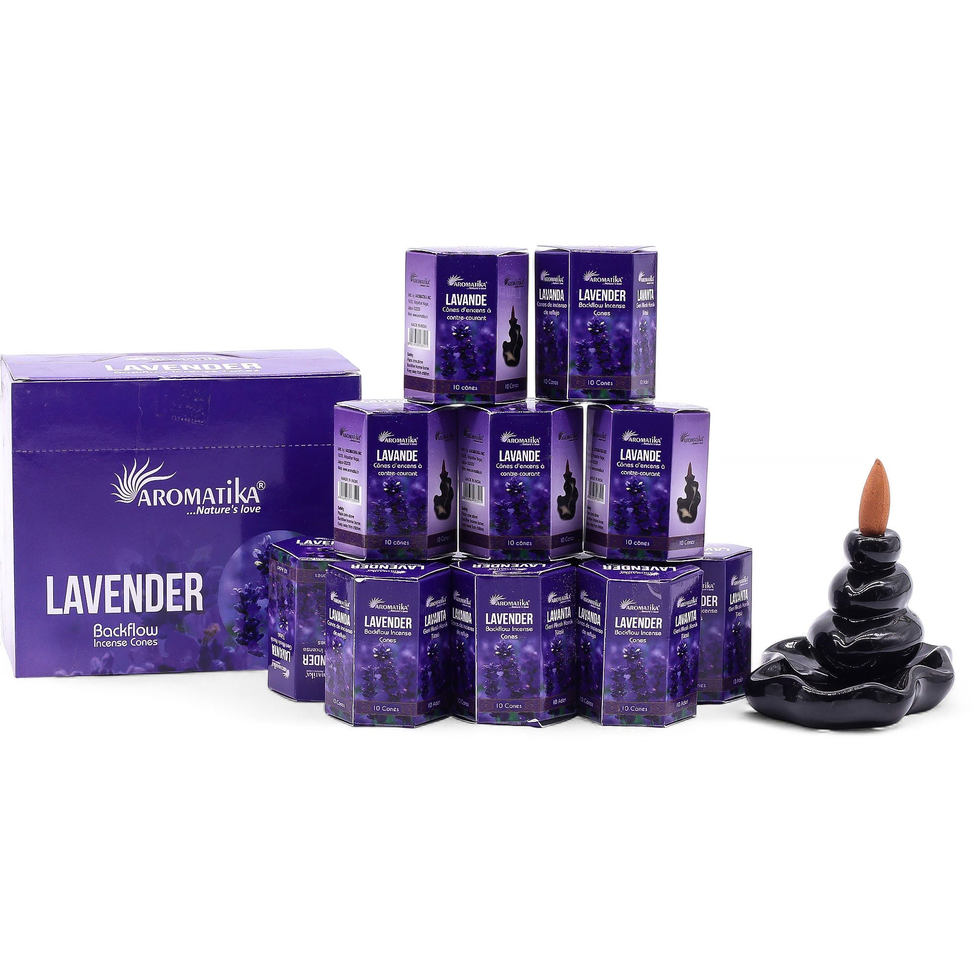 Masala Backflow Incense Cones - Lavender