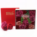 Merci Quadratische Geschenkbox - Vintage Rosen