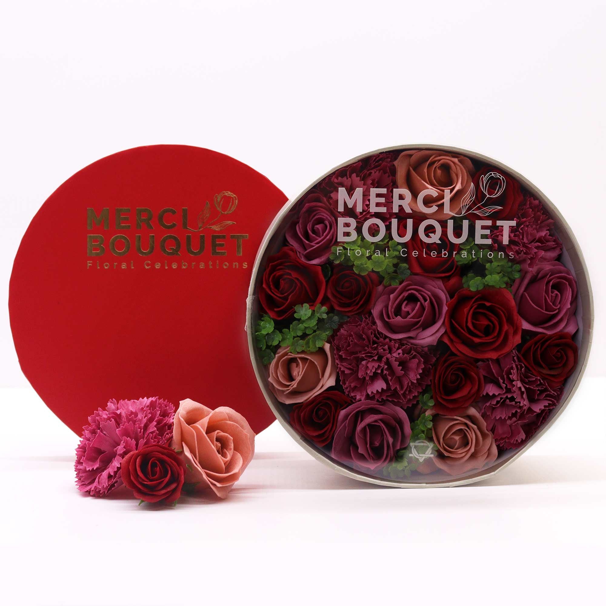 Merci Round Gift Box – Vintage Roses