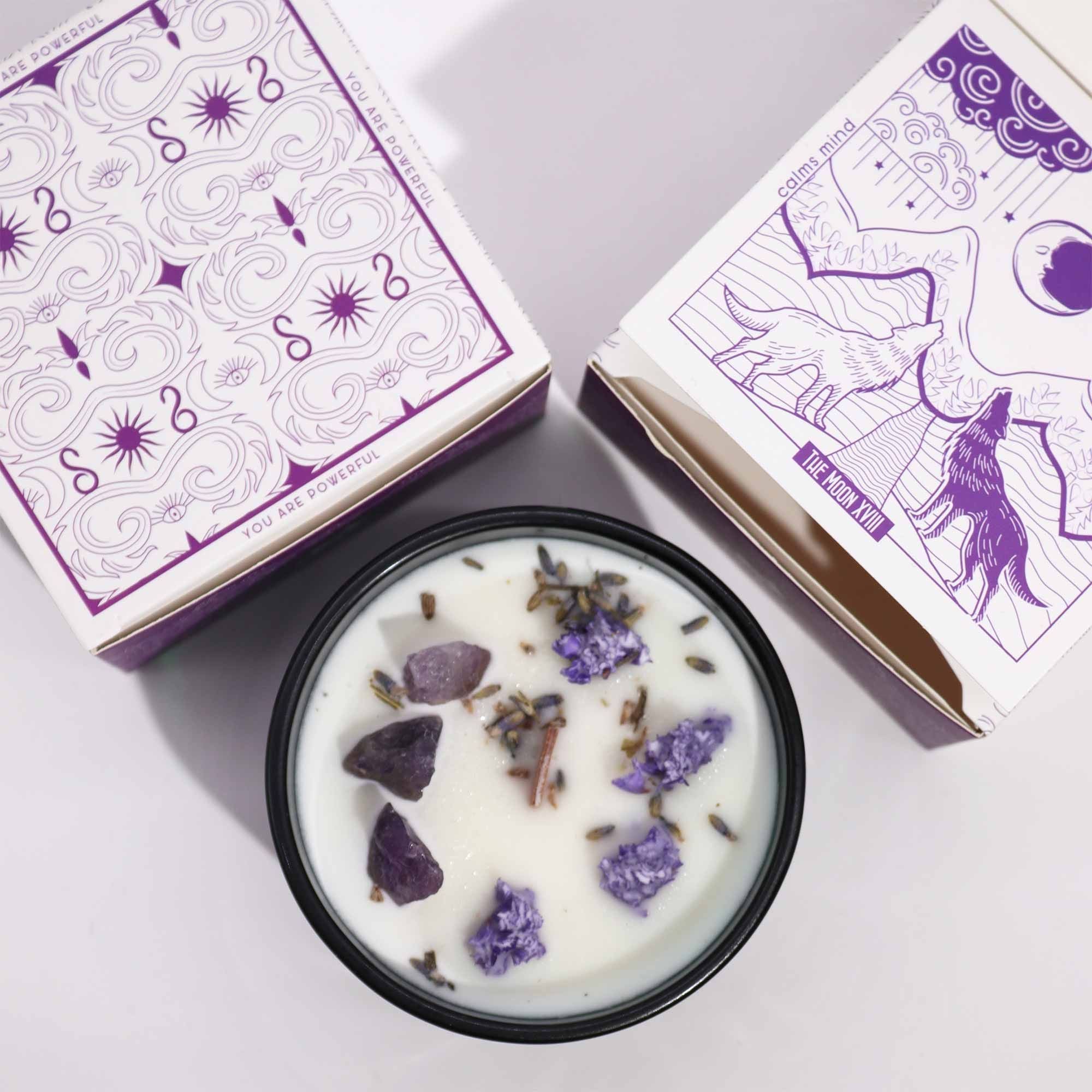 Hop Hare Crystal Magic Candle – The Moon