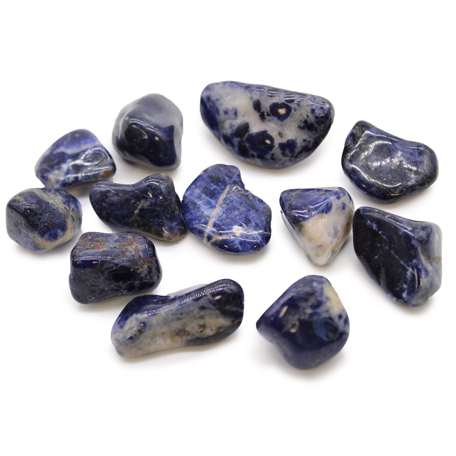 African Tumble Stone x12 - Medium - Sodalite (Pure Blue)
