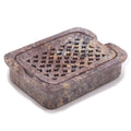 Soapstone – Classic Square Soap Dish & Drainer