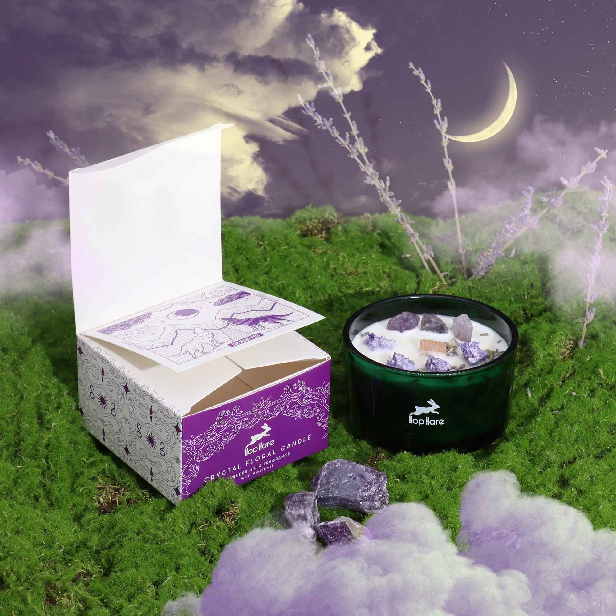 Hop Hare Crystal Magic Candle – The Moon