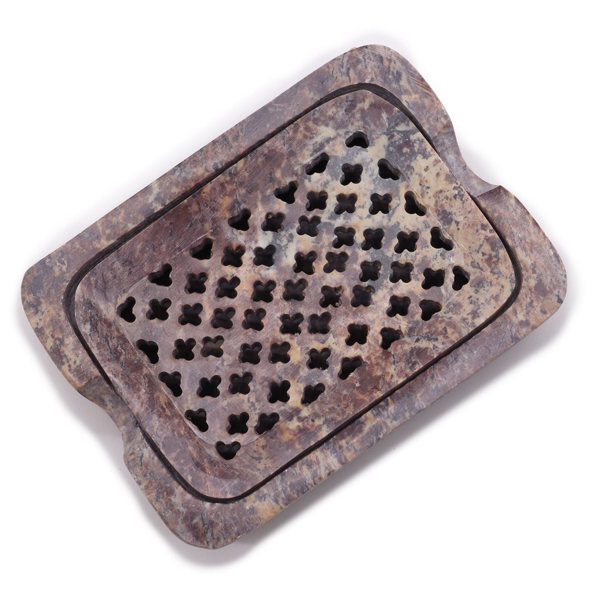 Soapstone – Classic Square Soap Dish & Drainer