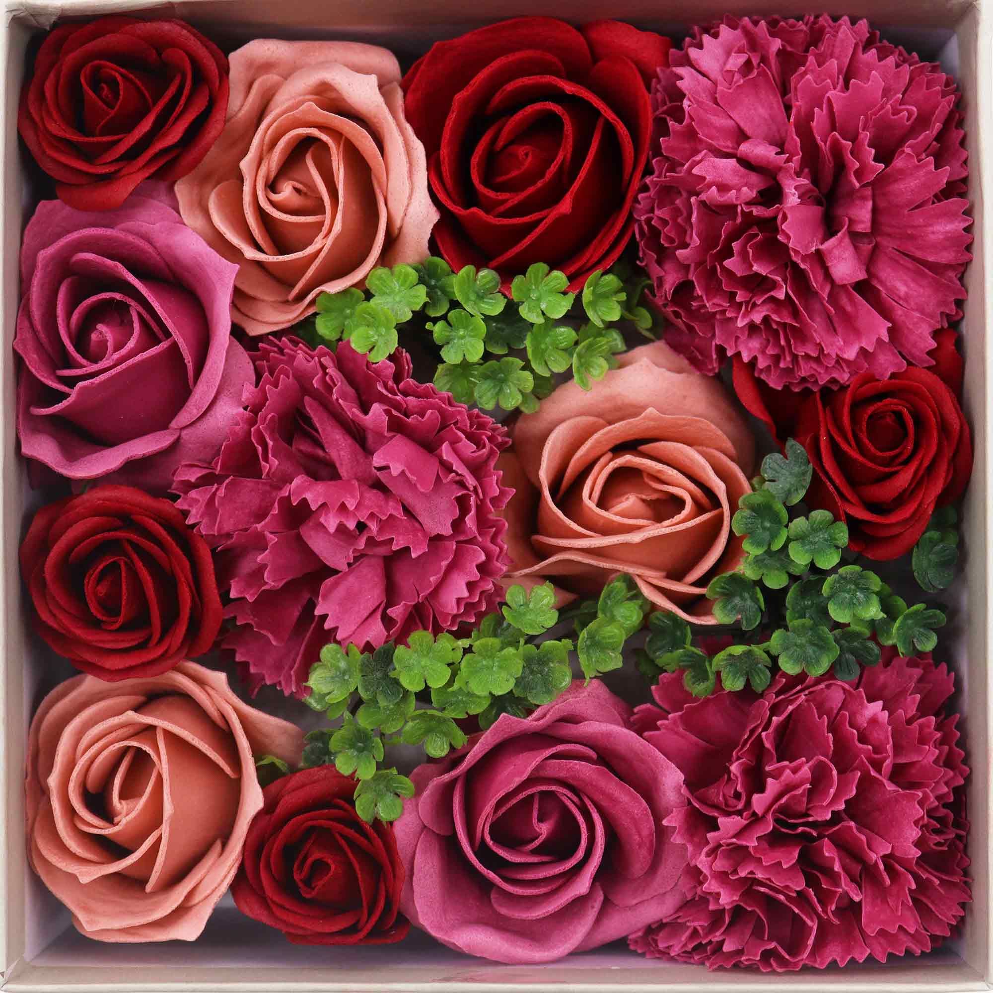 Merci Quadratische Geschenkbox - Vintage Rosen