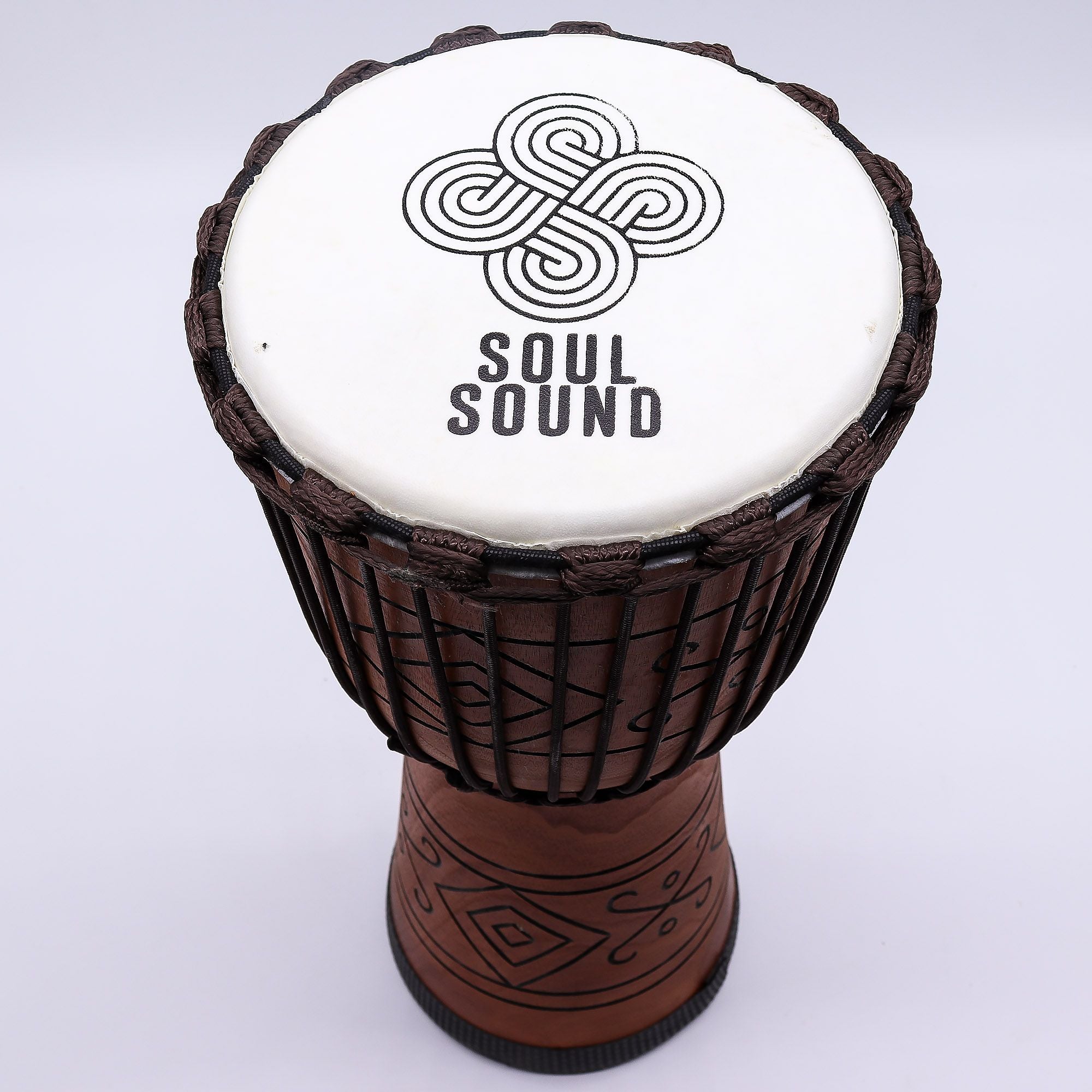 Pro Djembe Drum Large - Soul Sound (low) - 50cm (22cm Diia)
