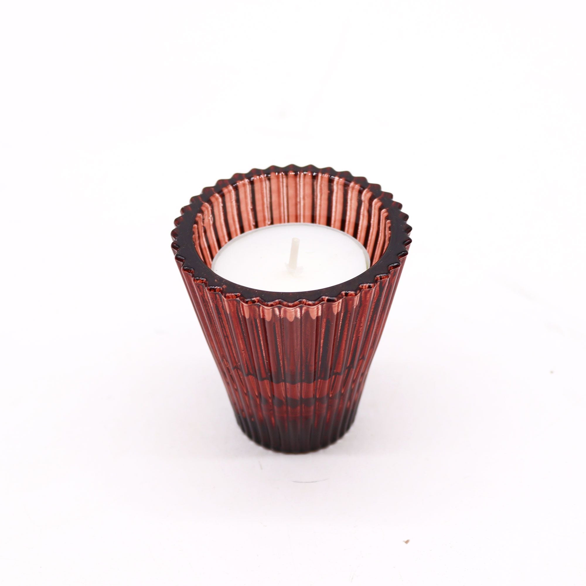 Flip Dinner Candle Tealight Holder Set of 2 – Vampire Red