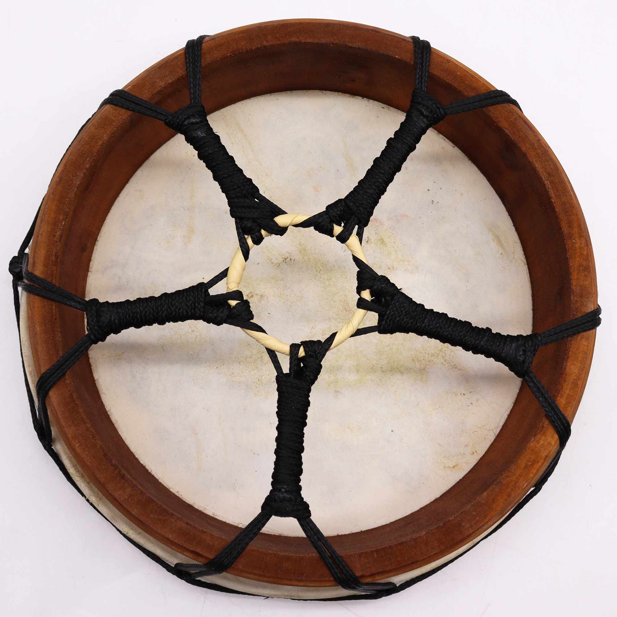 Shamanic Hamsa Drum with Two Sticks - 30cm