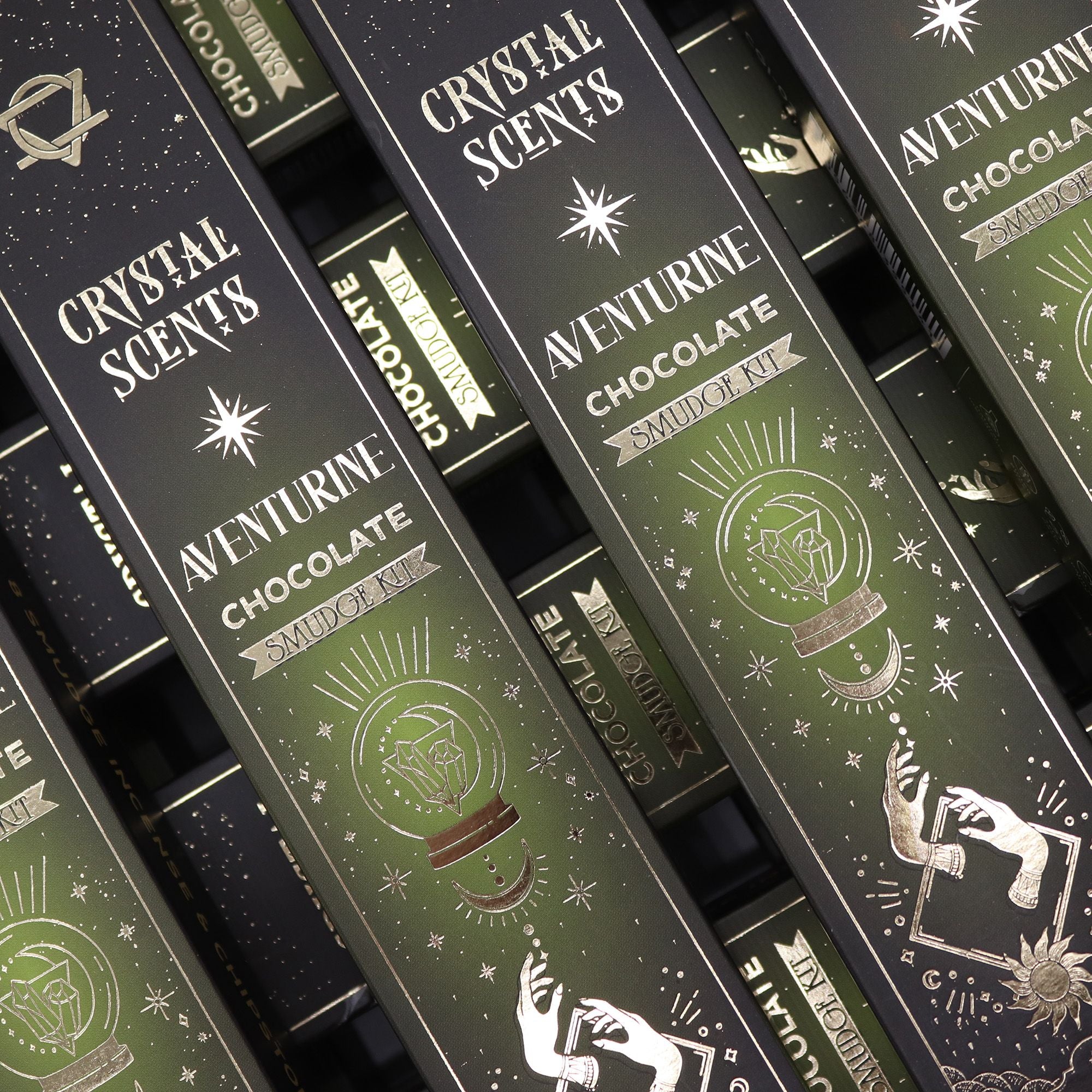 Crystal Scents Smudge Incense - Aventurine - Chocolate