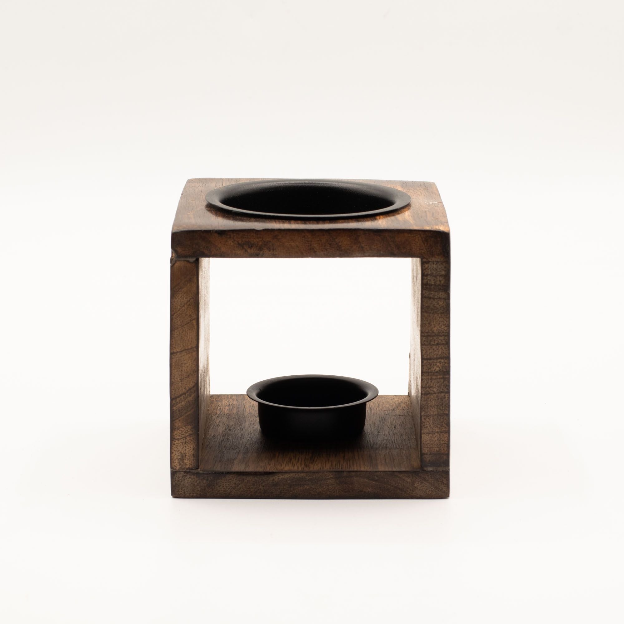 Mango Wood Oil Burner - Flower of Life