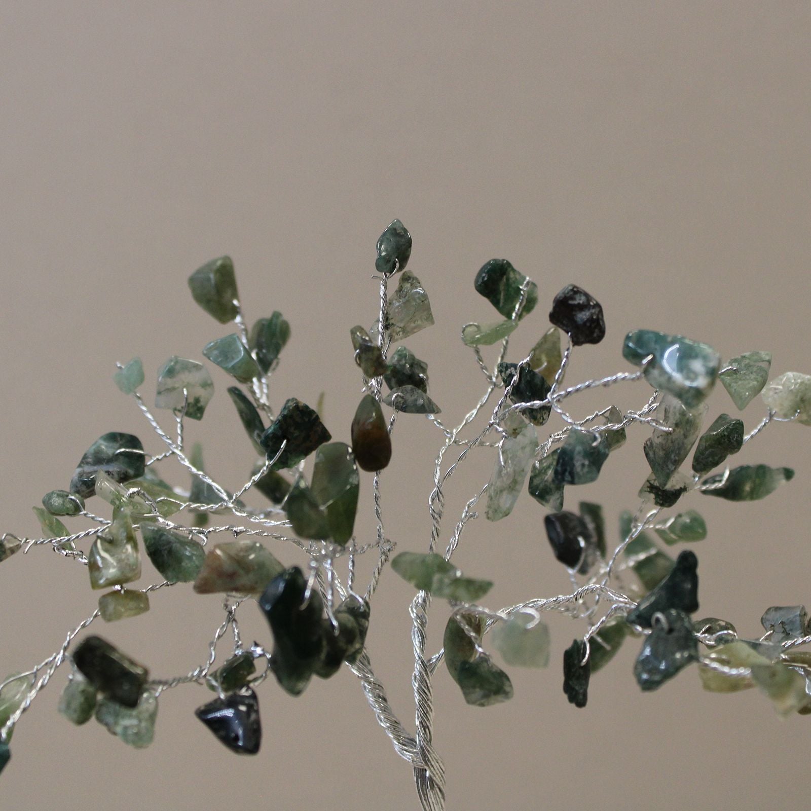 Gemstone Tree (80 Stones) - Moss Agate on Orgonite Base
