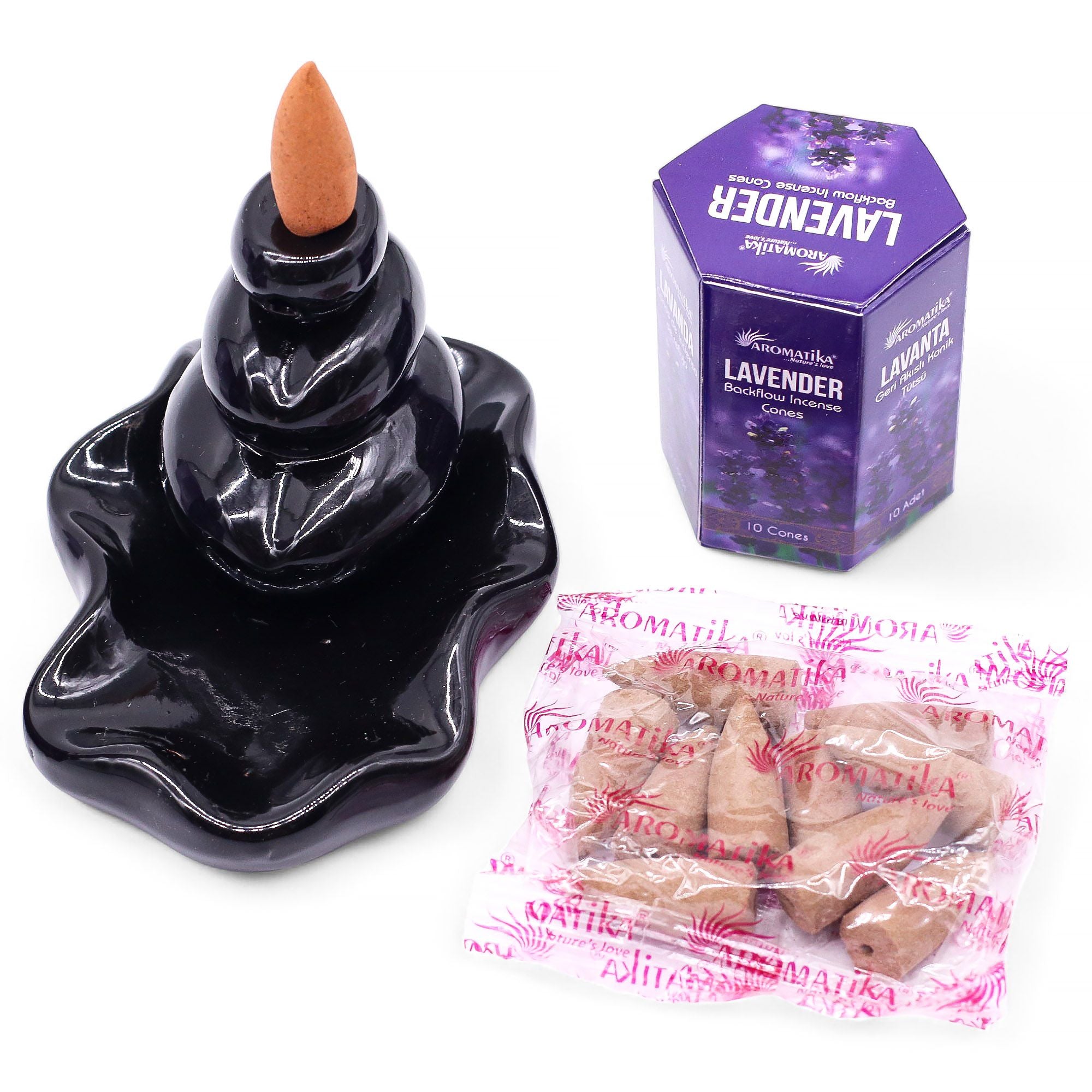 Masala Backflow Incense Cones - Lavender