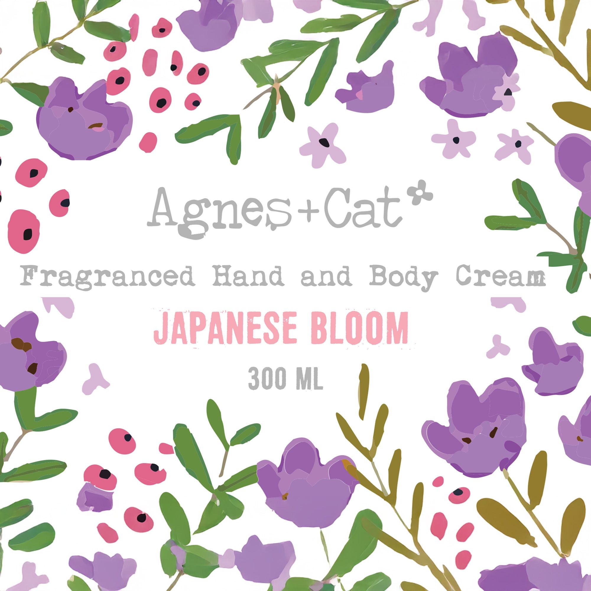 Agnes + Cat Hand & Body Cream 300ml Japanese Bloom