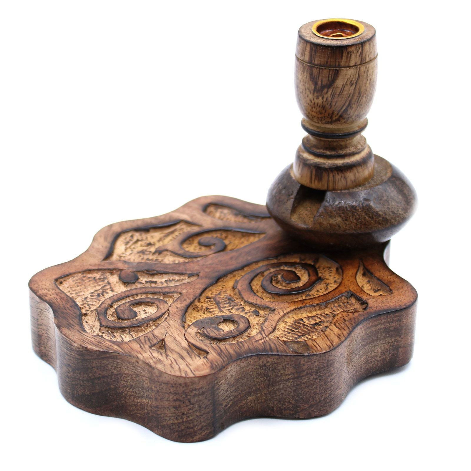 Mango Wood Backflow Burner Small - Tree of Life