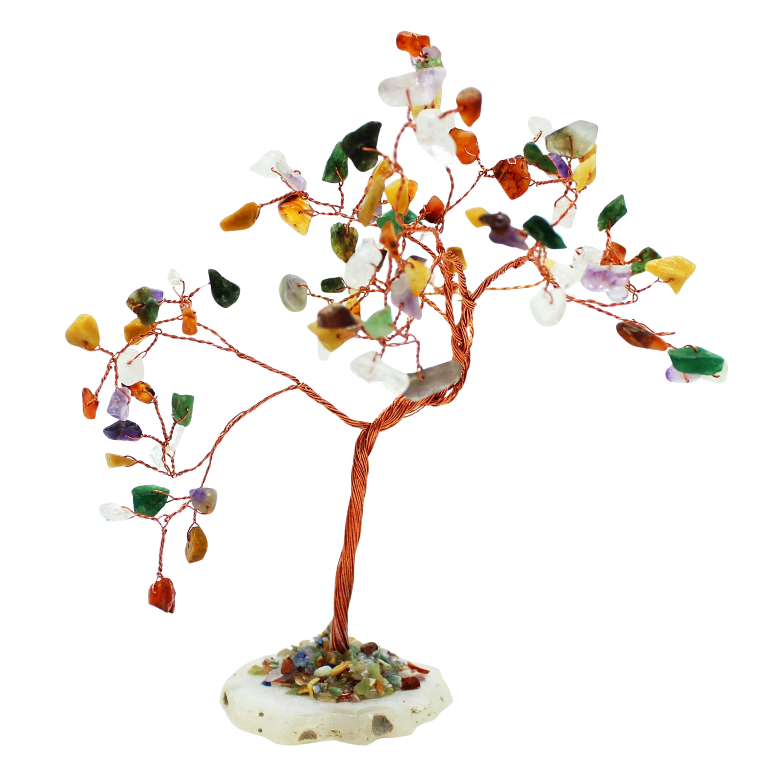 Large Gemstone Tree (100 Stones) - Multi Stones on Natural Agate Base