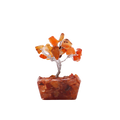 Mini Gemstone Tree on Orgonite Base (15 Stones) - Carnelian