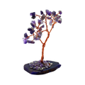 Gemstone Tree (35 Stones) - Amethyst on Natural Agate Base