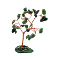 Gemstone Tree (35 Stones) - Green Aventurine on Green Agate Base