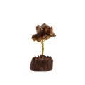 Mini Gemstone Tree on Wood Base (15 Stones) - Tiger Eye