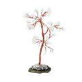 Gemstone Tree (35 Stones) - Rock Quartz on Black Agate Base
