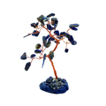 Gemstone Tree (35 Stones) - Sodalite on Blue Agate Base