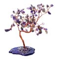 Large Gemstone Tree (100 Stones) - Amethyst on Natural Agate Base